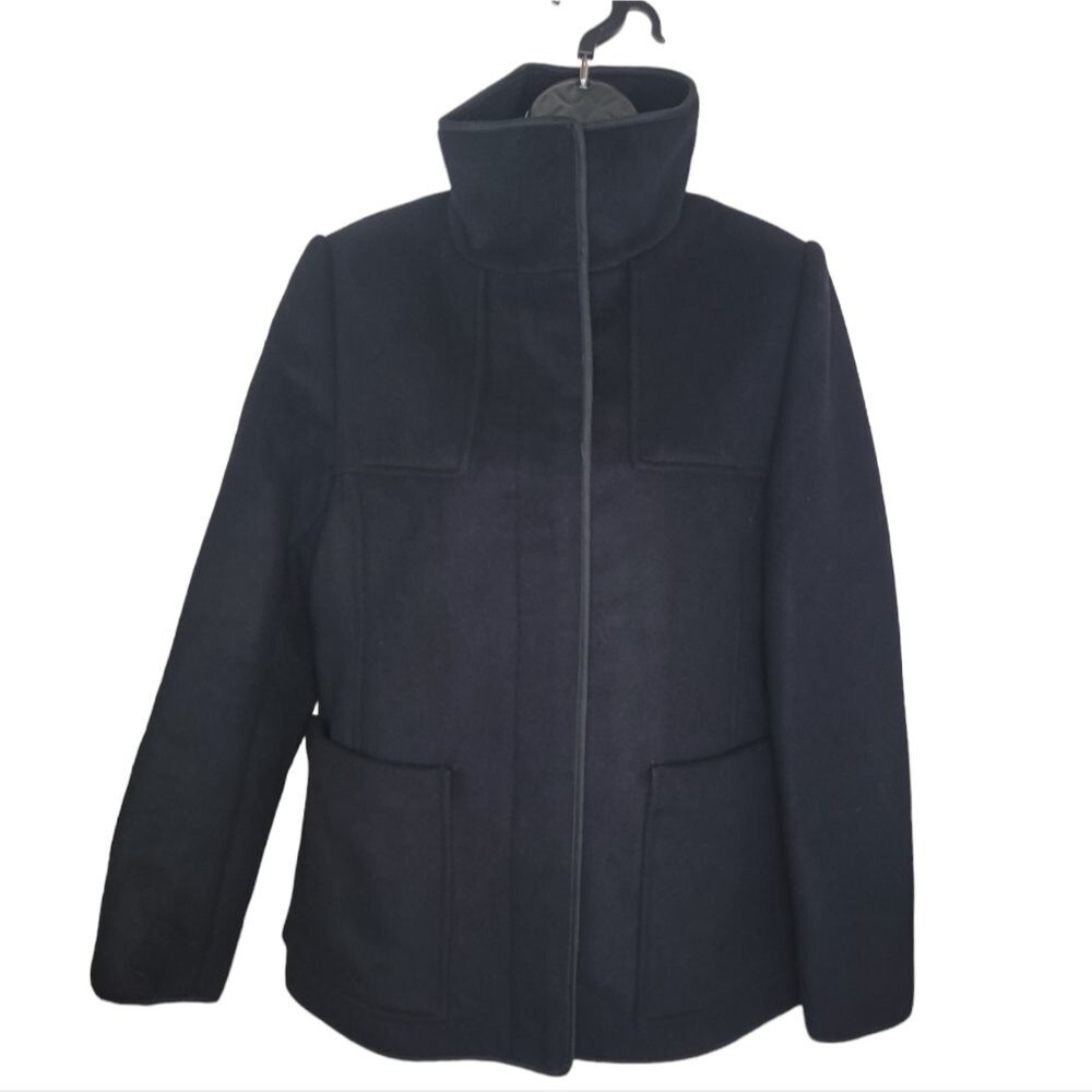 ARITZIA WILFRED FREE Black Vittoria Italian Wool & Cashmere Jacket Coat size M